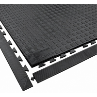 Rejuvenator Connect No. 502 Matting, Polyurethane, 3' W x 3' L, 5/8" Thick, Black Southpoint Industrial Supply
