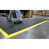 Rejuvenator Connect No. 502 Matting, Polyurethane, 3' W x 3' L, 5/8" Thick, Black Southpoint Industrial Supply