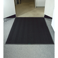 Waterhog&reg; Eco Elite Matting, Wiper/Scraper, 3' x 5' x 3/8", Black Smoke Southpoint Industrial Supply