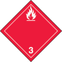 TDG Shipping Labels, Class 3, Flammable Liquids, Paper Southpoint Industrial Supply