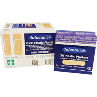 Salvequick&reg; Bandage Dispensing Systems Refills, Rectangular/Square, Plastic, Sterile Southpoint Industrial Supply