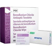 Benzalkonium Chloride Wipes, Towelette, Antiseptic Southpoint Industrial Supply