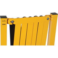Expandable Barrier, 37" H x 11' L, Black/Yellow Southpoint Industrial Supply
