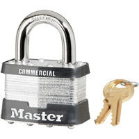 Laminated Padlock, Silver, Keyed Alike, Laminated Steel, 2" Width Southpoint Industrial Supply