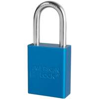American Lock&reg; Safety Padlocks, Blue, Keyed Alike, Aluminum, 1-1/2" Width Southpoint Industrial Supply