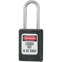 S31 Zenex Safety Padlocks, Black, Keyed Alike, Thermoplastic, 1-3/8" Width Southpoint Industrial Supply