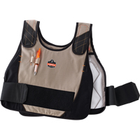 6215 Phase Change Cooling Vests, Small/Medium, Khaki Southpoint Industrial Supply