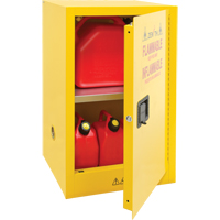 Flammable Storage Cabinet, 12 gal., 1 Door, 23" W x 35" H x 18" D Southpoint Industrial Supply
