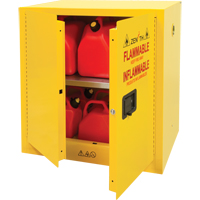 Flammable Storage Cabinet, 22 gal., 2 Door, 35" W x 35" H x 22" D Southpoint Industrial Supply