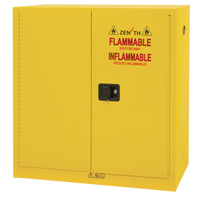 Flammable Storage Cabinet, 24 gal., 2 Door, 43" W x 44" H x 12" D Southpoint Industrial Supply