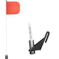 Tiges de s&eacute;curit&eacute; pour travaux l&eacute;gers Safety Whip, Fixation Fen&ecirc;tre, Hauteur 5', Orange Southpoint Industrial Supply