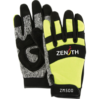 ZM500 High-Visibility Cut-Resistant Mechanic's Gloves, HPPE Palm, Size Medium Southpoint Industrial Supply