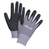 ZX-1 Premium Touchscreen Compatible Gloves, 8/Medium, Nitrile/Foam Nitrile Coating, 15 Gauge, Nylon Shell Southpoint Industrial Supply