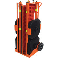 Portable Safety Zone, 100' L, Steel, Orange SDP585 | Southpoint Industrial Supply