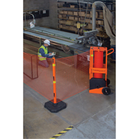 Portable Safety Zone, 100' L, Steel, Orange SDP585 | Southpoint Industrial Supply