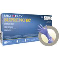 Gants Supreno EC, Petit, Nitrile, 5,5-mil, Sans poudre, Mauve, Classe 2 Southpoint Industrial Supply