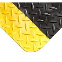 Smart Mats No.497, Diamond, 4' x 10' x 1", Black/Yellow, PVC/Urethane Southpoint Industrial Supply