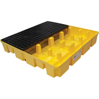 Poly-Slim-Line Spill Pallet without Drain, 66 US gal. Spill Capacity, 49" x 49" x 8.75" Southpoint Industrial Supply