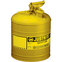 Safety Cans, Type I, Steel, 2 US gal., Yellow, FM Approved/UL/ULC Listed Southpoint Industrial Supply