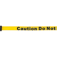 Cartouches de ruban pour assembler vos propre barri&egrave;res de contr&ocirc;le des foules, Caution Do Not Enter, 7', Ruban Jaune Southpoint Industrial Supply
