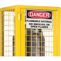 Armoire de s&eacute;curit&eacute; pour cylindres de gaz conforme aux normes de la CSA, nbre de bouteilles: 2, 17" , 17" , 69" , Jaune Southpoint Industrial Supply