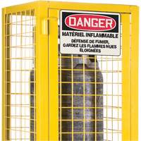 Armoire de s&eacute;curit&eacute; pour cylindres de gaz conforme aux normes de la CSA, nbre de bouteilles: 2, 17" , 17" , 69" , Jaune Southpoint Industrial Supply