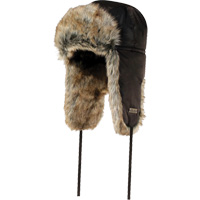 Quilted Synthetic Fur-Lined Hat, Nylon/Fur Lining, X-Large, Black SEC042 | Southpoint Industrial Supply