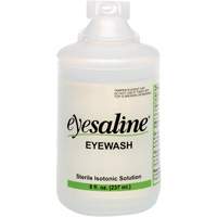 Saline Eyewash Bottles, Full Bottle, 8 oz. Southpoint Industrial Supply