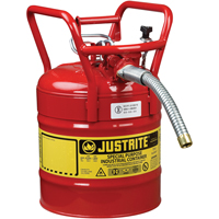 D.O.T. AccuFlow™ Safety Cans, Type II, Steel, 5 US gal., Red, FM Approved SED120 | Southpoint Industrial Supply