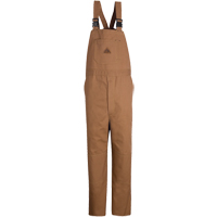 Flame-Resistant Duck Lined Bib Overalls, Medium, Brown Southpoint Industrial Supply