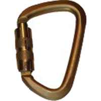 Secur Steel Carabiner, Steel, 3600 lbs Capacity SED929 | Southpoint Industrial Supply