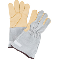Standard-Duty Snug Wrist Work Gloves, Large, Grain Cowhide Palm Southpoint Industrial Supply
