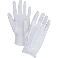 Gants pour serveur/parade, Coton, Poignet &agrave; ourlet, Petit Southpoint Industrial Supply