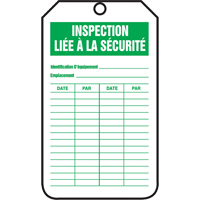 Inspection Tags, Cardstock, 3-1/8" W x 5-7/8" H, French Southpoint Industrial Supply