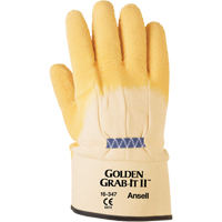 Golden Grab-It&reg; II Gloves, 10/X-Large, Rubber Latex Coating, 13 Gauge, Nylon Shell Southpoint Industrial Supply