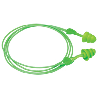Glide&reg; Trio Reusable Earplugs, Corded, Bulk - Loose, 27 dB NRR, One-Size Southpoint Industrial Supply