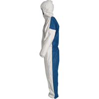 Hooded Coveralls, 4X-Large, Blue/White, Tyvek&reg; 400 D Southpoint Industrial Supply