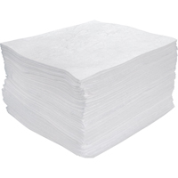 Premium Meltblown Sorbent Pads, Oil Only, 15" x 17", 30 gal. Absorbancy Southpoint Industrial Supply
