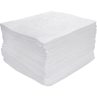 Premium Meltblown Sorbent Pads, Oil Only, 15" x 17", 25 gal. Absorbancy Southpoint Industrial Supply