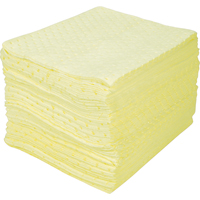 Premium Bonded Sorbent Pads, Hazmat, 15" x 18", 30 gal. Absorbancy Southpoint Industrial Supply