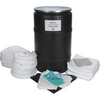 Trousse de lutte contre les d&eacute;versements de premi&egrave;re qualit&eacute;, Huile seulement, Baril, Absorbance de 55 gal. US Southpoint Industrial Supply