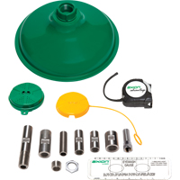 Axion Advantage&reg; Shower & Eye/Face Wash Upgrade Kit with Green ABS Plastic Eye/Face Wash Head & Showerhead Southpoint Industrial Supply