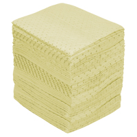 Industrial-Grade Fine Fibre Sorbent Pads, Hazmat, 15" x 17", 40 gal. Absorbancy Southpoint Industrial Supply