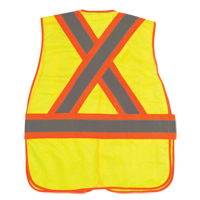 Veste d'arpenteur r&eacute;sistante aux flammes, Jaune lime haute visibilit&eacute;, Moyen, Polyester Southpoint Industrial Supply