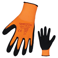 Horizon™ Work Gloves, 8/Medium, Rubber Latex Coating, 13 Gauge, Polyester Shell SEK338 | Southpoint Industrial Supply