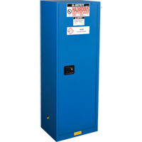 ChemCor&reg; Lined Hazardous Material Slimline Safety Cabinets, 22 gal., 23.25" x 65" x 18" Southpoint Industrial Supply