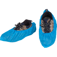 CPE Shoe Covers, Large, Polyethylene, Blue Southpoint Industrial Supply