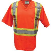 T-shirt de s&eacute;curit&eacute; en maille, Polyester, Petit, Orange Southpoint Industrial Supply
