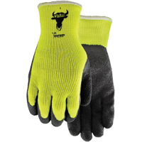 330 Visibull Gloves, 7/Small, Rubber Latex Coating, Polyester Shell Southpoint Industrial Supply