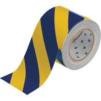 Ruban de marquage pour planchers ToughStripe, 4" x 100', Polyester, Bleu et jaune Southpoint Industrial Supply